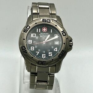 Wenger Swiss Military 41mm Mens ALL Titanium 79036 Watch Working